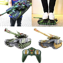Large Remote Control Tank Charging Battle Launching Off-road Tracked Remote Control Car Boy Children's Toy Car