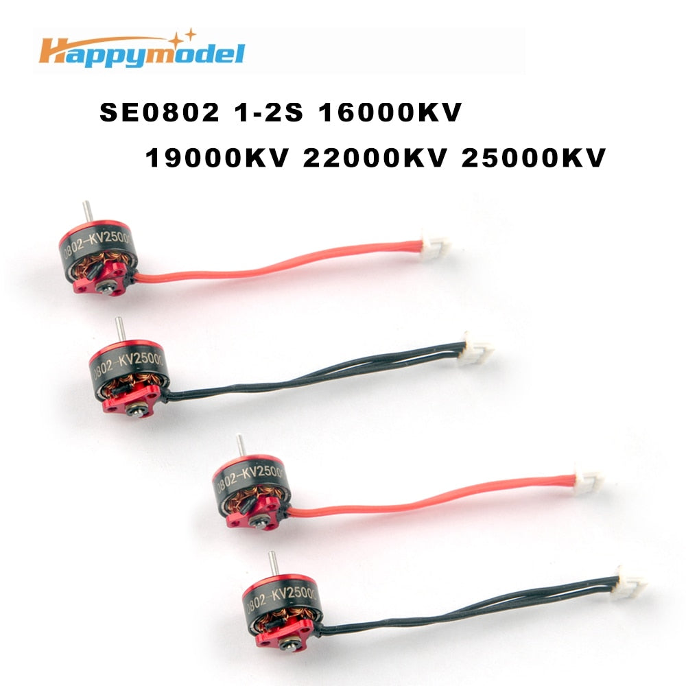 Happymodel SE0802 1-2S 16000KV 19000KV 22000KV 25000KV Brushless Motor for Mobula7 Snapper7 RC Drone Multicopter Part Accessorie