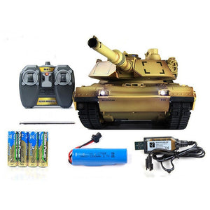 1:24 M1A2 Tank Toy Children Remote Control Car Model 2.4GHz Kids Early Eductional Parent-child Interactive Puzzle