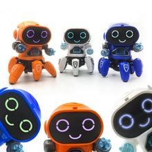New Product Dancing Electric Six-claw Small 6 Robot RC Robot Light Funko Pop Music Children Boy Girl Intelligent Sensing Robot