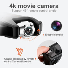 S5 4K Dual Camera Quadcopter Drone With Camera Foldable Quadcopter With Optical-Flow Adjustable Angle Camera RC Helicopter Toy