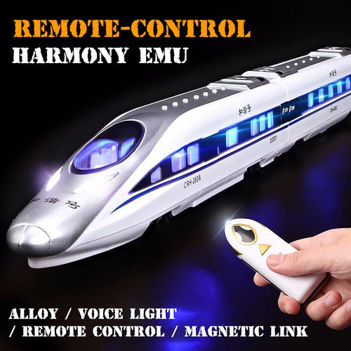 Alloy Harmony Remote Control High-speed Train Toy High Speed Train Emu Children's Electric Simulation Model Toys For Children