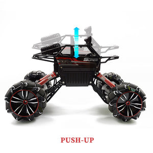 1:12 2.4G RC Car with Mecanum Wheel High Speed 4WD Drift Climbing Remote Control Stunt Car Deformation Off-Road Vehicle Toy