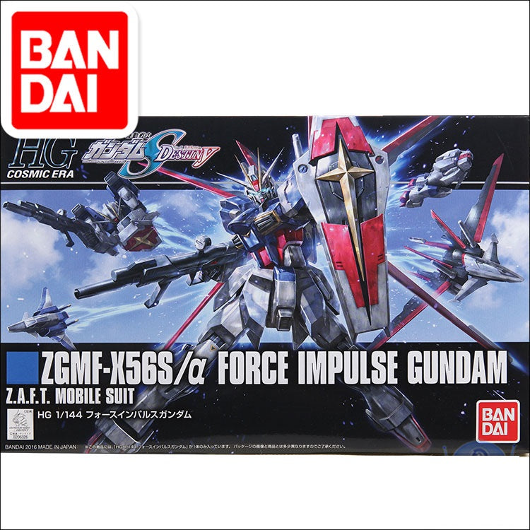 Original Japaness Model HG 1/144 ZGMF-X56S/a FORCE IMPULSE GUNDAM Mobile Suit Kids Toys