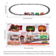 Chrismas Usb RC Train Toy 12 Rails Remote Control Train Model Railway Kits Dynamic Steam Simulation Model Toy Set For Children