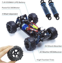 LeadingStar 9300 Remote Control Car Terrain Electric Off Road Truck 1:18 Scale 2.4Ghz Radio 4WD Fast 30+ MPH RC Vehicle