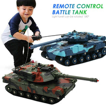 1:24 2PCS Rc Battle Tank Fight Crawler Chariot Train Simulation Interest Outdoor 180 Cannon Rotation Sweep Collection Multicolor