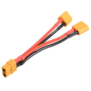 10cm XT60 Plug Power Parallel Battery Connector Cable Dual Y Extension Lines Cable Extension DIY Male&Female Battery Cable