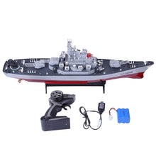 RC Boat 6KM/H High Speed 58cm 1:250 Military Battleship RC War Ship Toy Remote Control Boat As Gift For Children Toy Kid-US Plug