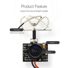 New Arrival Eachine TX02 Super Mini AIO 5.8G 40CH 200mW VTX 600TVL 1/4 Cmos FPV Camera For FPV Multicopter
