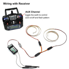 Remote Controlled LED Light Strip for RC Fixed Wing Airplane Flying Wing Plane Drone AR Wing ZOHD Talon Orbit Skyhunter Aircraft