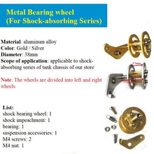 Original DOIT Shock Absorption Metal Bearing Wheel for Robot Tracked Tank Car Chassis Transmission Wheel with Suspension