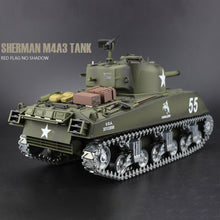 1:16 American M4A3 Sherman Simulated Tank 2.4G Remote Control Model Military Tank Sound Smoke Shooting Effect Metal Ultimate