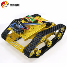 SZDOIT PS2 Gamepad Handle Control Metal RC Crawler Robot Tank Chassis Kit 2pcs 12V DC Motor DIY For Arduino Shock Absorbing Toy