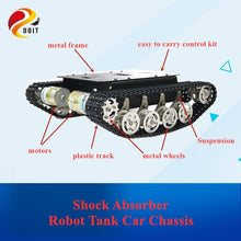 TS100 Shock Absorber Metal Robot Tank Car Kit Chassis for Arduino uno r3 raspberry tracked crawler caterpillar suspension system