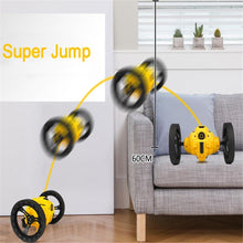 WiFi RC Prank Stunt i Toy High Speed Video Remote Control Jumping Car LED Headlight Smart Bounce Racer Christmas Gift Camera