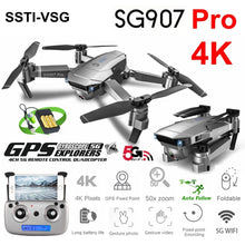 SSTI-VSG SG907 Pro GPS Drone with 4K HD Adjustment Camera Wide Angle 5G WIFI FPV RC Quadcopter Professional Foldable Dron E520S