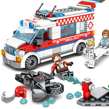 Toys For Children Series City Ambulance Model Kit Compatible Legoing Diy Assembled Educational Building Blocks Brick Kids O06