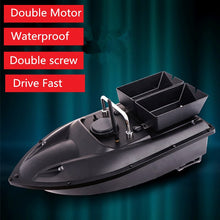 Double hopper 500M Distance Double LED Night Light RC Fishing Bait Boat Fixed speed Cruise Automatic Feed Fishing Bait Boat Toy