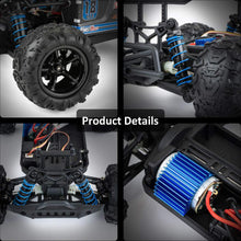 9303E 1:18 RC Car Scale Remote Control Car 40+km/h High Speed Off Road Vehicle Toys RC Truck for Kids and Adults