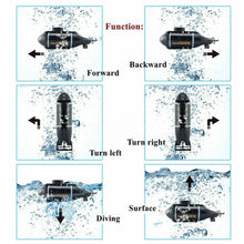 Mini RC Submarine Speed Boat Remote Control Drone Pigboat Simulation With LED Light RC Toy Gift Toy for Kids