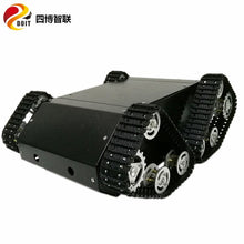 SZDOIT Heavy Load Metal 4WD Tracked Smart Robot Tank Car Chassis Kit Shock Absorbing Crawler Robotic Platform High Torque Motor