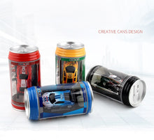 HOT! Original 7 Colors Coke Can RC Car Radio Remote Control Car Micro Racing Car Toy 4pcs Road Blocks Kid's Toys Gifts
