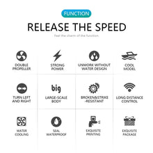 CT3352 39.5CM 40MHZ 3CH RC Boat Super Speed Toy With Water Removal Function Blue