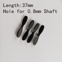 Free Shipping 4PCS 3.7cm 4cm 4.2cm 0.8mm Hole Propellers for H49 SOL Mini RC Drone Spare Parts Blade Props h49wh Accessories