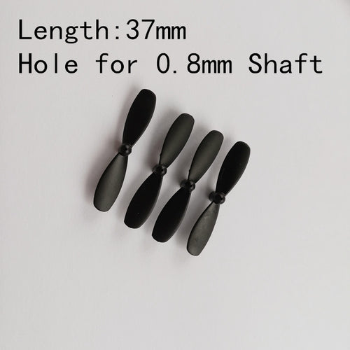 Free Shipping 4PCS 3.7cm 4cm 4.2cm 0.8mm Hole Propellers for H49 SOL Mini RC Drone Spare Parts Blade Props h49wh Accessories