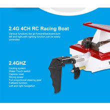 Feilun FT007 2.4G 4CH Water Cooling RC Racing Boat 20km/h Super Speed Electric RC Boat Toy Remote Control Boats