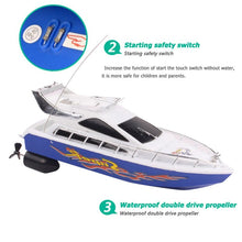 Rc Boat For Mini Kids Rc Remote Control Speed Boats Toy Racing Model 2.4GHZ Four-channel Small Remote Yacht Children's Gift