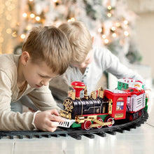 Toy Train Set with Lights and Sounds ,Christmas Train Set,Round Shape Railway Tracks for Around the Christmas Tree Battery Opera