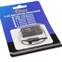 Corona CR3D/CR4D/CR6D/CR8D 2.4Ghz 3CH ~ 8CH Receiver (V2 DSSS) compatible with CT8Z/CT8J/CT8F for RC air plane fix wing drones