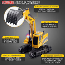 2.4Ghz 6Ch 1:24 Rc Excavator Mini Rc Truck Rechargeable Simulated Excavator Gift Toy For Kids