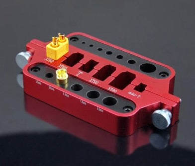 RC metal mini red soldering tool holder model car drone marine welding tool T plug connector XT60 XT90
