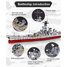 2631pcs war military series assemble Missouried battle ship model building blocks compatible legoed MOC bricks toys for children