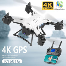 Drone GPS KY601G 4K Drone Portable Folding HD 5G WIFI FPV Positioning RC Airplane Quadcopter remote control distance 2km Dron