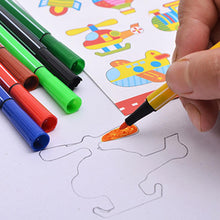 52pcs Wooden Painting Boards Children Kids Study Painting Tool Baby Graffiti Coloring Painted Template Pack Child Puzzle Toys