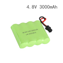 4.8v 3000mAh Ni-MH AA Battery and Charger For RC Car Robot Tank Gun Boat 4.8v 2400mah 4.8v Rechargeable Battery Pack