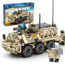 New Armored Ambulance Model Kit Compatible Legoing Children DIY Educational Assembled Military Building Blocks Brick Boy Toy P46