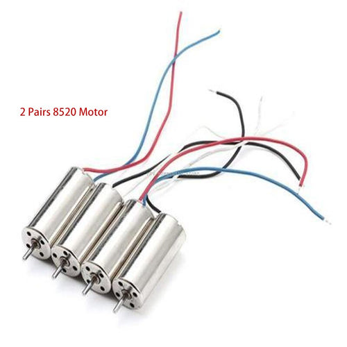 2pairs 8520 8520 8.5x20mm CW & CCW Coreless Motors for 90mm-150mm DIY Micro FPV Q100