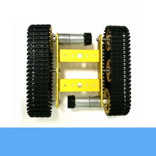 Gold Mini T100 Metal RC Tank Chassis Kit With High Torque DC Motor Speed Feedback Smart Crawler Robot Education DIY For Anduino