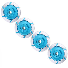 4PCS Aluminum Alloy Brake Disc Wheel Rim Box Metal Hex Adapter 12MM for RC 1/10 Car HSP Fly Fish Buggy Truck 94123 94122 D4 CS