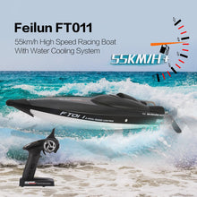 Feilun FT011 65cm 2.4G 2CH RC 55km/h High Speed Racing Boat Ship Speedboat with Water Cooling System Flipped Brushless Motor