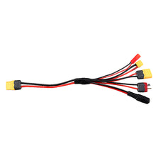20cm 20AWG 4.0mm Banana Plug to XT60 XT30 DC5.5 T Plug Charger Adapter Cable for IMAX B6 ISDT Charger RC FPV Racing Drone