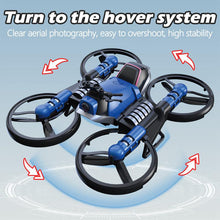 2-In-1 Variant Remote Control Motorcycle Drones with Camera Wifi Folding Toy
