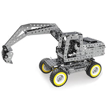 642Pcs Assembling Excavator Toy Set Kit Assembled Building Block Kit Toys 3D Self-Assembly Metal Model Kit Gift for Children and