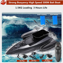 Strong Buoyancy Smart 500M Radio Control Fishing Boat Ship 2.4G 3 Hours Endurance Automatic Course Correction RC Bait Boat Ship
