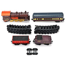 Retro Electric Train Toy Rails Remote Control Train Model Railway Set Train Dynamic Steam RC Trains Set Simulation Model Toy Set